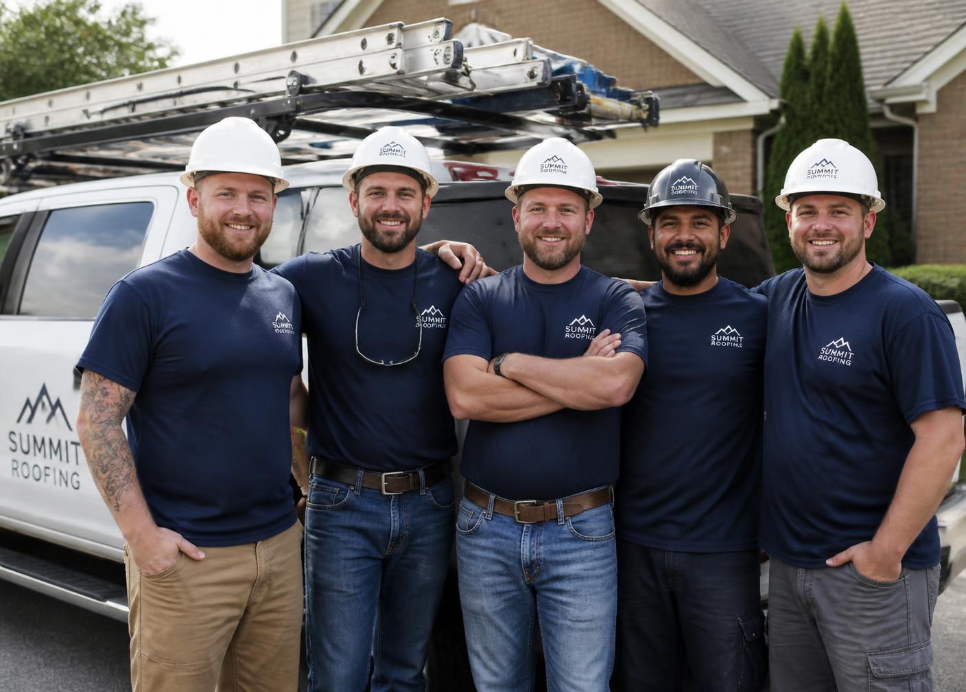 The Summit Roofing roofing team